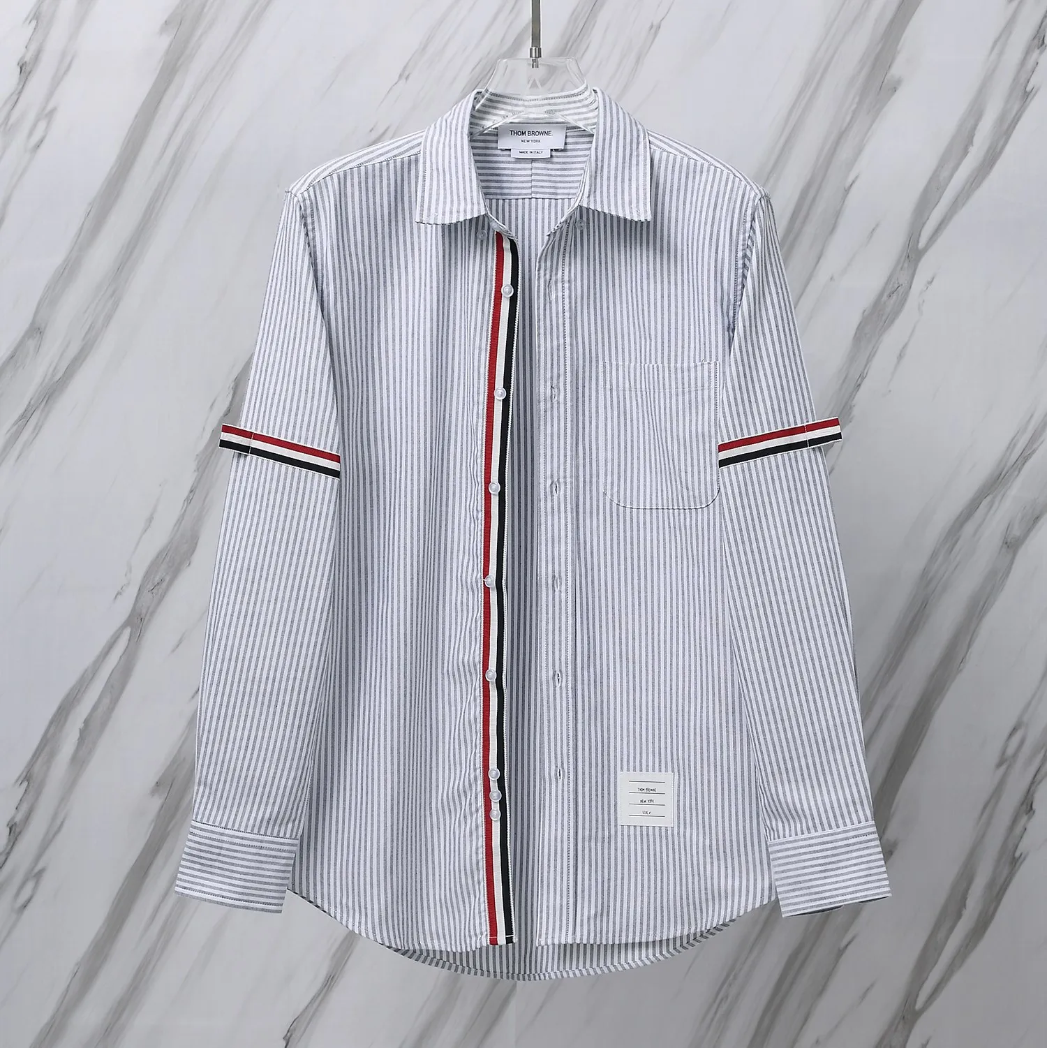 ：970（TB + ） THOM BROWNE . TB Classic + ZP Authentic Same Style TB ：Blue /Gray Size：0/1/2/3/4